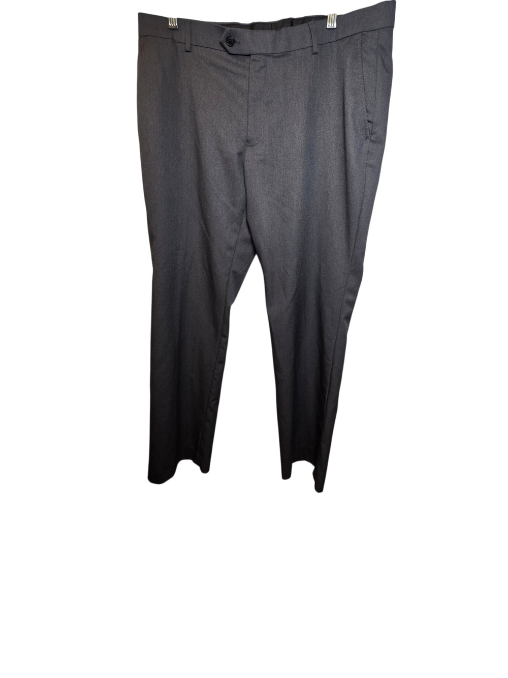Tommy Hilfiger Grey Dress Pants 36x30 Mens TH Flex Stretch Flat Front Slacks